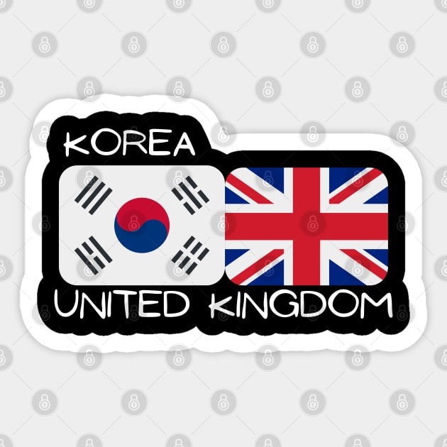 Korean British - Korea, United Kingdom Sticker by The Korean Rage